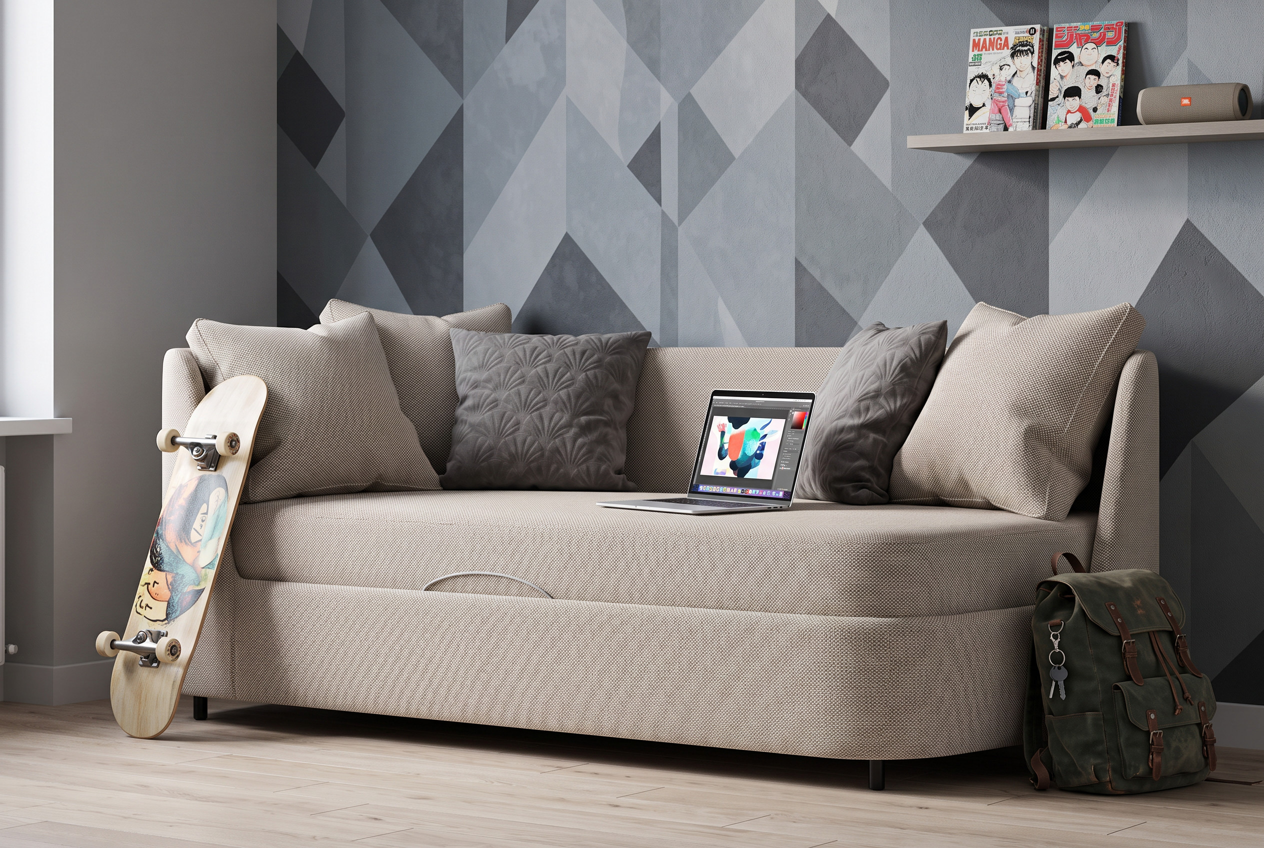 Daybed for a Child’s or Teenager’s Room: A Proper Bed and Sofa in One